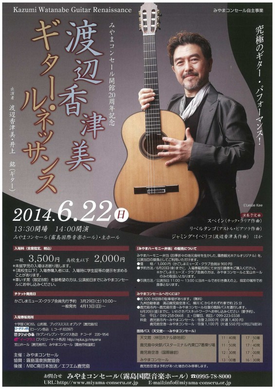 【開館20周年記念】 渡辺香津美 ギター・ルネッサンス